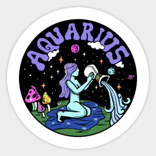 AQUARIUS SIGN Sticker